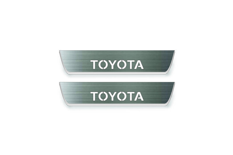 Toyota Prado 250 2023+ Auto Door Sill Plates With Logo Toyota