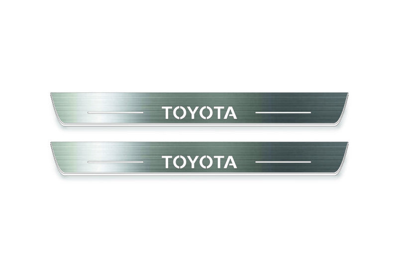 Toyota Prado 250 2023+ Auto Door Sill Plates With Logo Toyota
