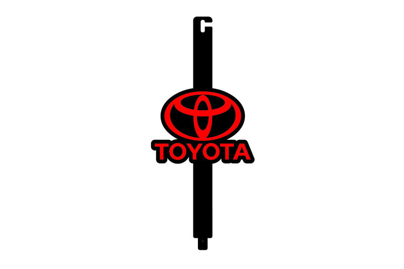 Car Show Stainless Steel Hood Prop with Toyota Logo