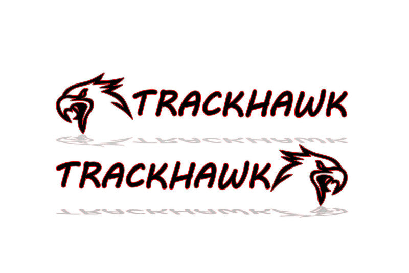 Jeep 3D emblem for fenders with TrackHawk (big size) logo (type MIXT) Jeep emblems decoinfabric