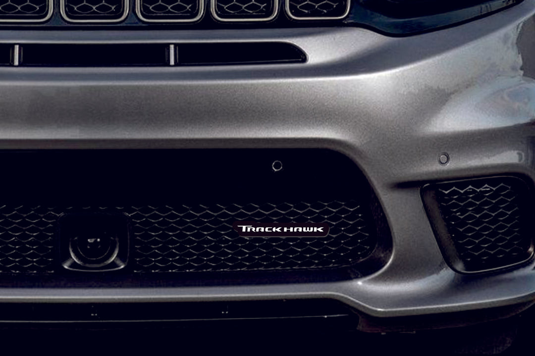 Jeep Illuminated LED Radiator Grille Emblems and Badges with Trackhawk (type 3) logo Jeep Led Emblems decoinfabric