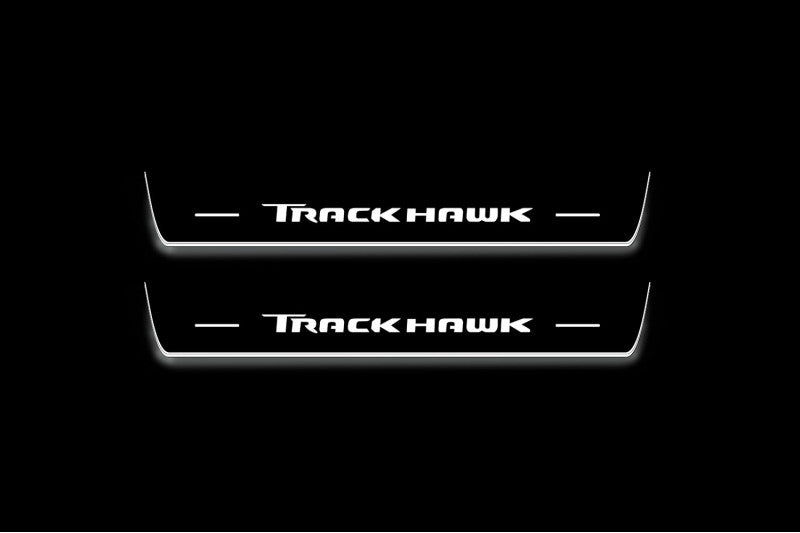 Jeep Grand Cherokee V 2021+ Door Sill Led Plate With Trackhawk Logo