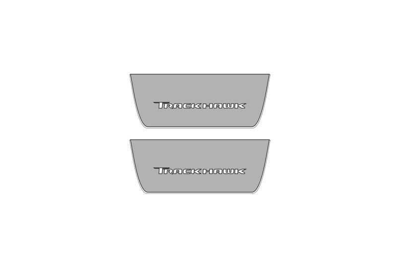 Jeep Grand Cherokee V 2021+ Door Sill Led Plate With Trackhawk Logo Jeep Led Door Sills opdesign