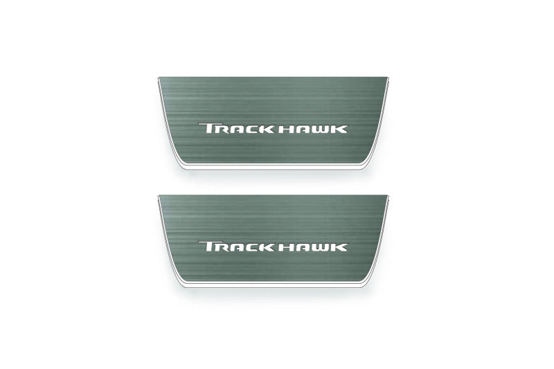 Jeep Grand Cherokee V 2021+ Door Sill Led Plate With Trackhawk Logo