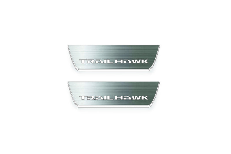 Jeep Cherokee KL 2014+ LED Door Sills PRO With Logo TrailHawk