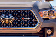 Toyota Radiator grille emblem with TRD Trail logo (Type 2) Toyota emblems decoinfabric