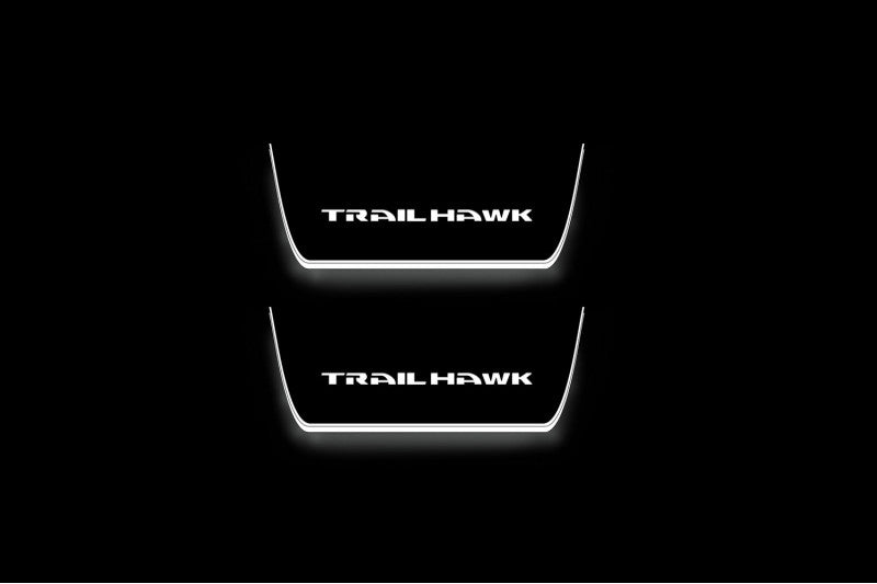 Jeep Grand Cherokee V 2021+ Door Sill Led Plate With Trailhawk Logo
