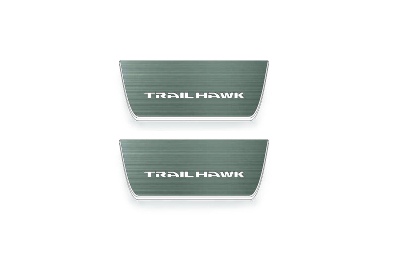 Jeep Grand Cherokee V 2021+ Door Sill Led Plate With Trailhawk Logo