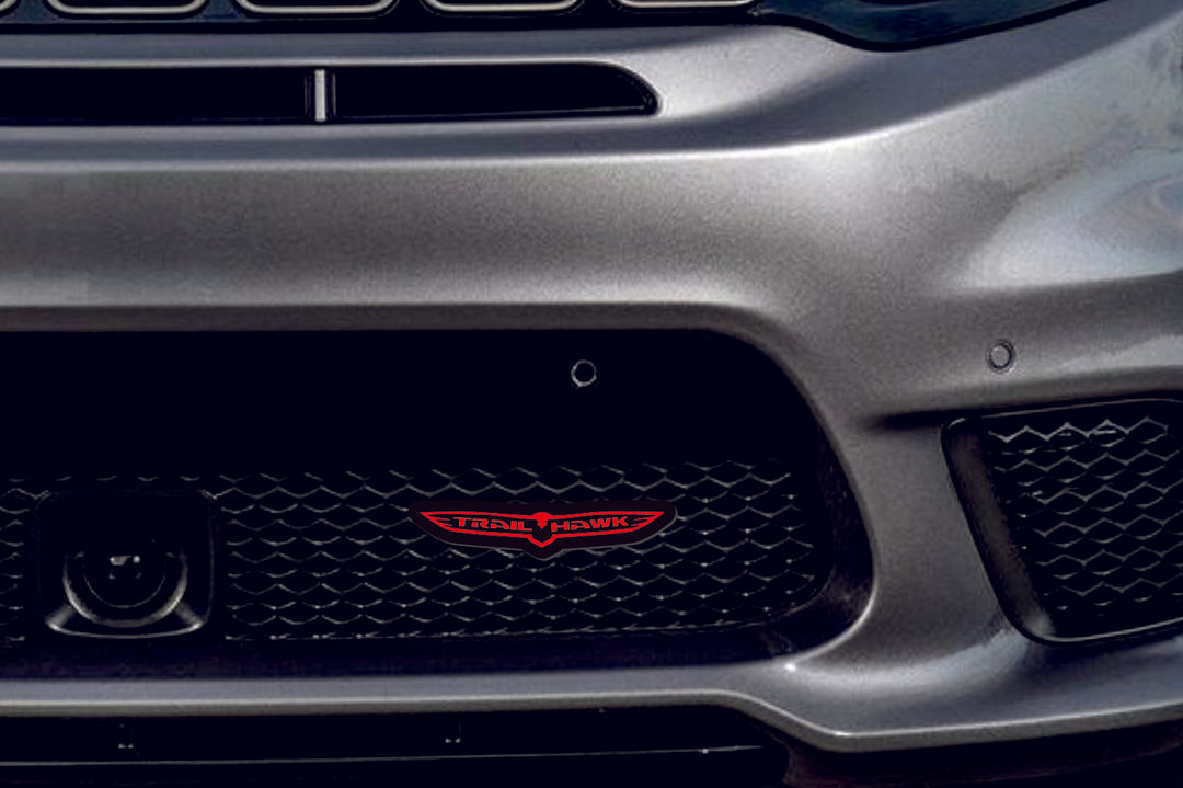 Jeep Illuminated LED Radiator Grille Emblems and Badges with TrailHawk logo Jeep Led Emblems decoinfabric