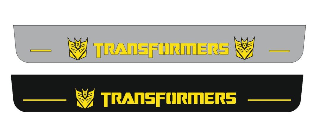 Chevrolet Camaro V 2009-2015 LED Door Sill With Transformer Decepticon Logo Chevrolet Led Door Sills opdesign