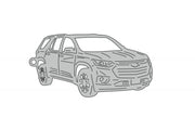 Car Keychain for Chevrolet Traverse II 2018+ (type 3D) Keychains opdesign