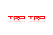 Toyota emblem for fenders with TRD logo (Type Mono) Toyota emblems decoinfabric RED