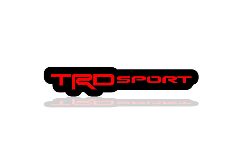 Toyota Illuminated LED Radiator Grille Emblems and Badges with TRD sport logo Toyota Led Emblems decoinfabric