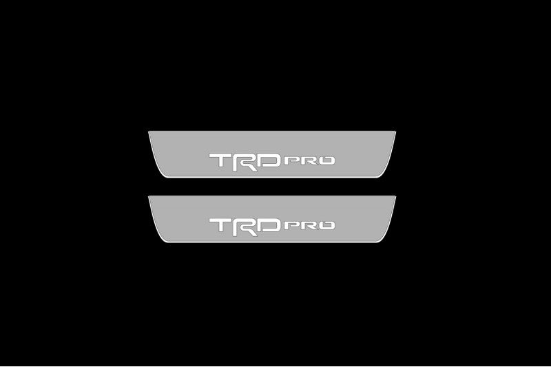 Toyota Tundra II 2007-2013 Led Door Sills With Logo TRDpro