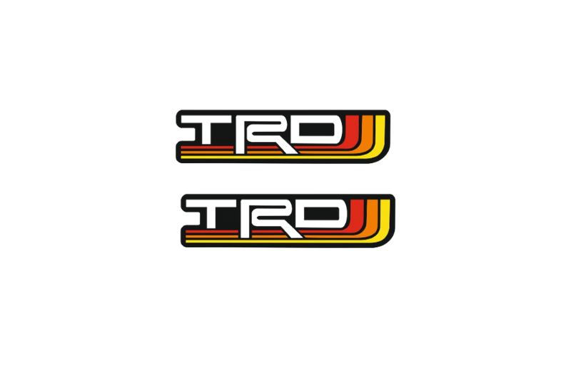 Toyota Emblem & Badge Set - Grille and Tailgate TRD logo (Type 3) Toyota emblems decoinfabric