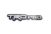 Toyota tailgate trunk rear emblem with TRDpro logo Toyota emblems decoinfabric BLACK WHITE