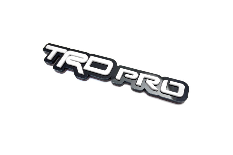 Toyota tailgate trunk rear emblem with TRDpro logo