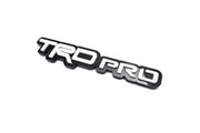 Toyota Emblem & Badges set with TRDpro logo Toyota emblems decoinfabric BLACK WHITE