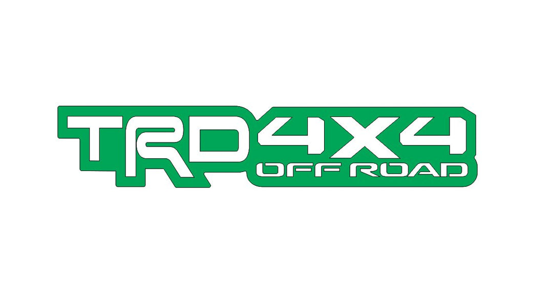 Toyota Emblem & Badges set with TRD 4x4 logo Toyota emblems decoinfabric GREEN WHITE