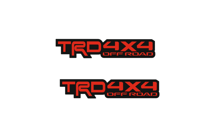 Toyota Emblem & Badges set with TRD 4x4 logo