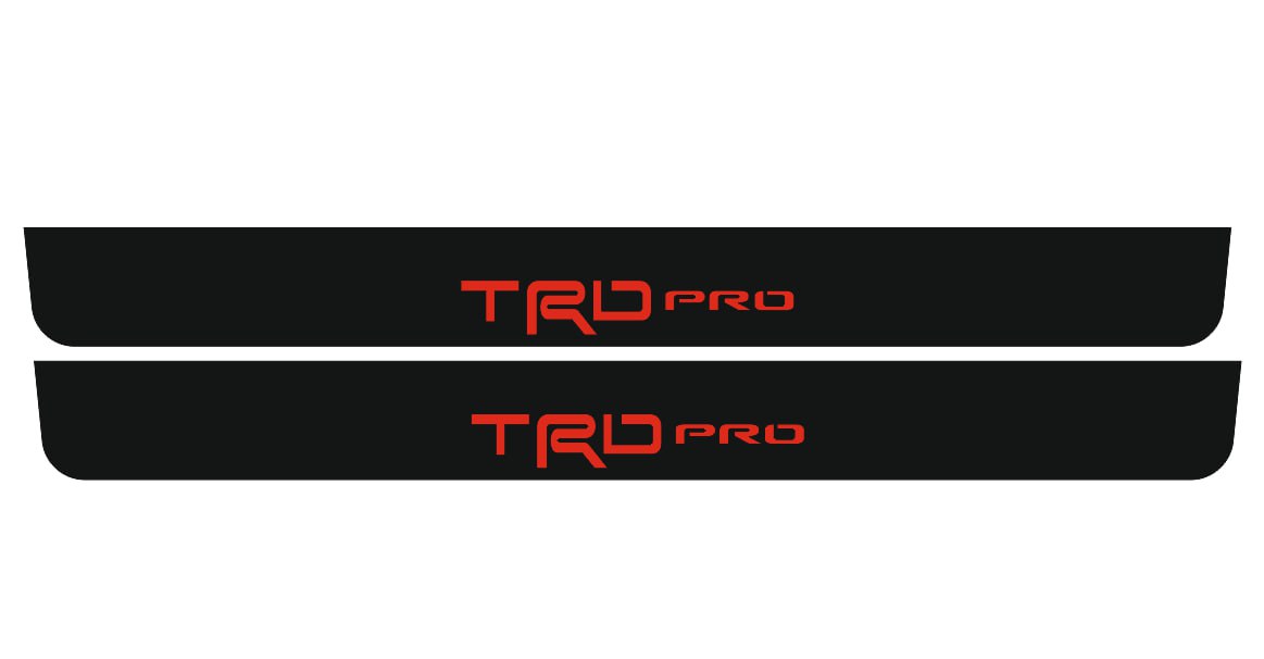 Toyota Tundra 2022+ Door Sill Led Plate With TRD Pro Logo - decoinfabric