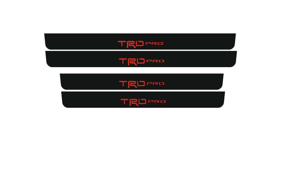 Toyota Tundra 2022+ Door Sill Led Plate With TRD Pro Logo - decoinfabric