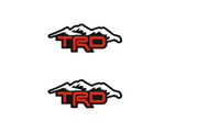 Toyota Emblem & Badge Set - Grille and Tailgate TRD logo (Type 4) Toyota emblems decoinfabric