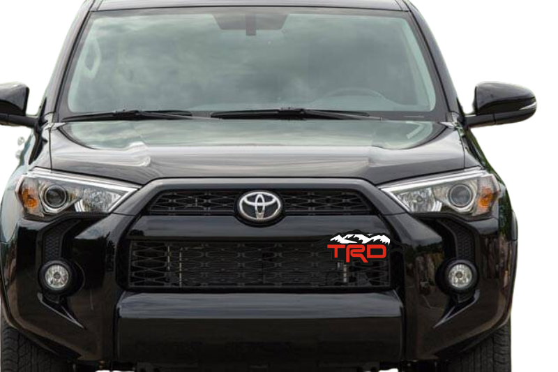 Toyota Radiator grille emblem with TRD logo (Type 4) Toyota emblems decoinfabric