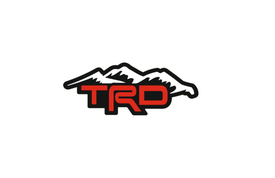 Toyota tailgate trunk rear emblem with TRD logo (type 4) Toyota emblems decoinfabric