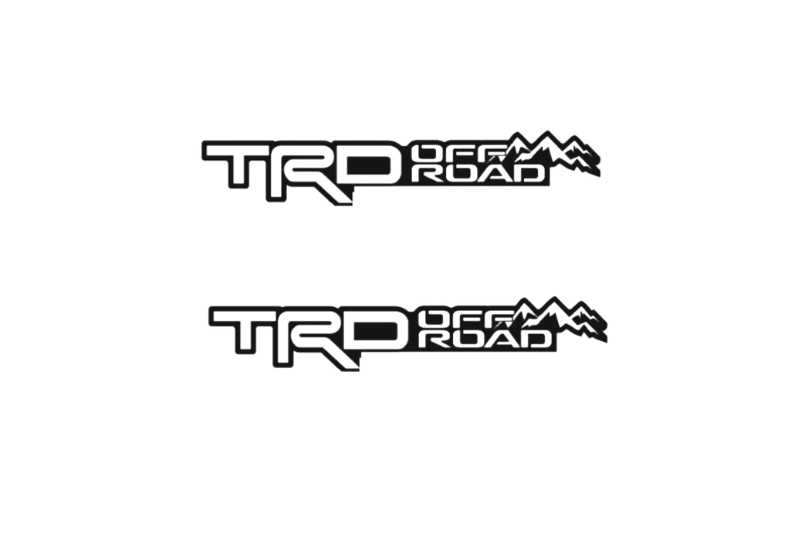 Toyota Emblem & Badges set with TRD offroad logo (Type 2)