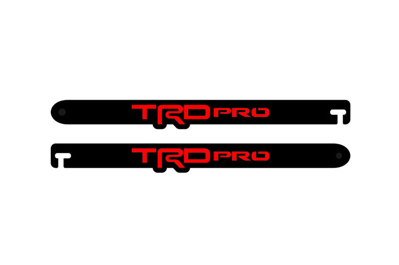 Custom Car Show Door Props TRDpro Logo Stainless Steel