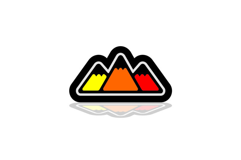 Toyota Illuminated LED Radiator Grille Emblems and Badges with TRD Tricolor (type 2) logo Toyota Led Emblems decoinfabric