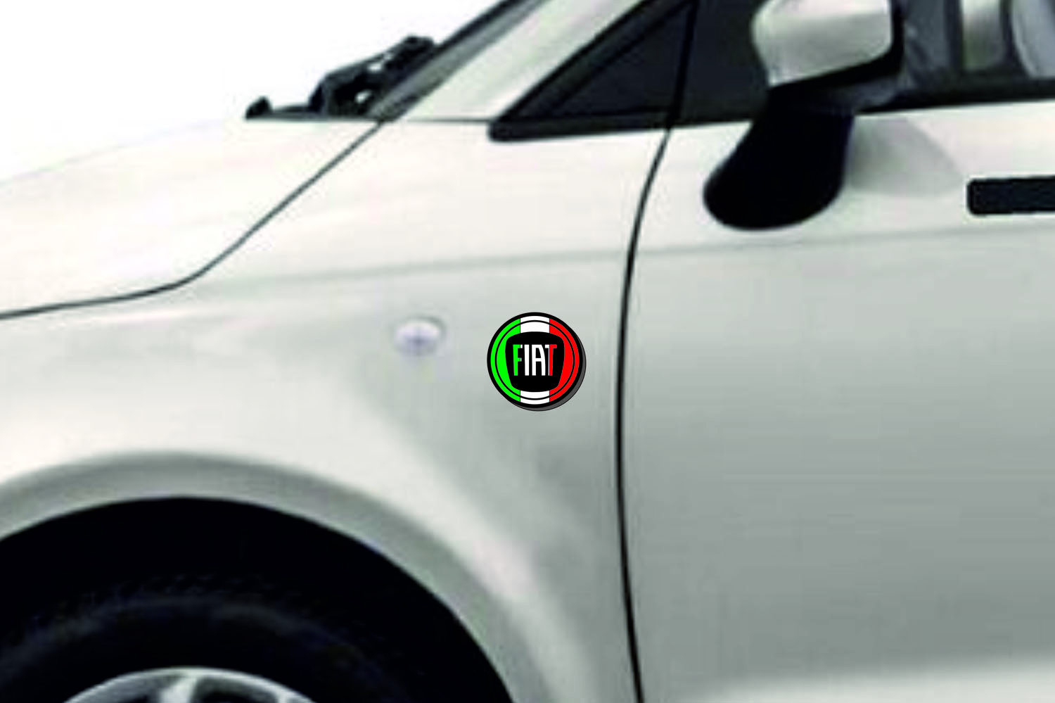 Fiat Emblem & Badges set with Fiat Tricolor logo