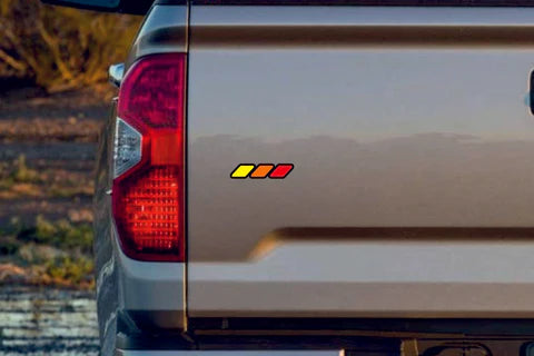 Toyota Emblem & Badges set with Tricolor logo Toyota emblems decoinfabric