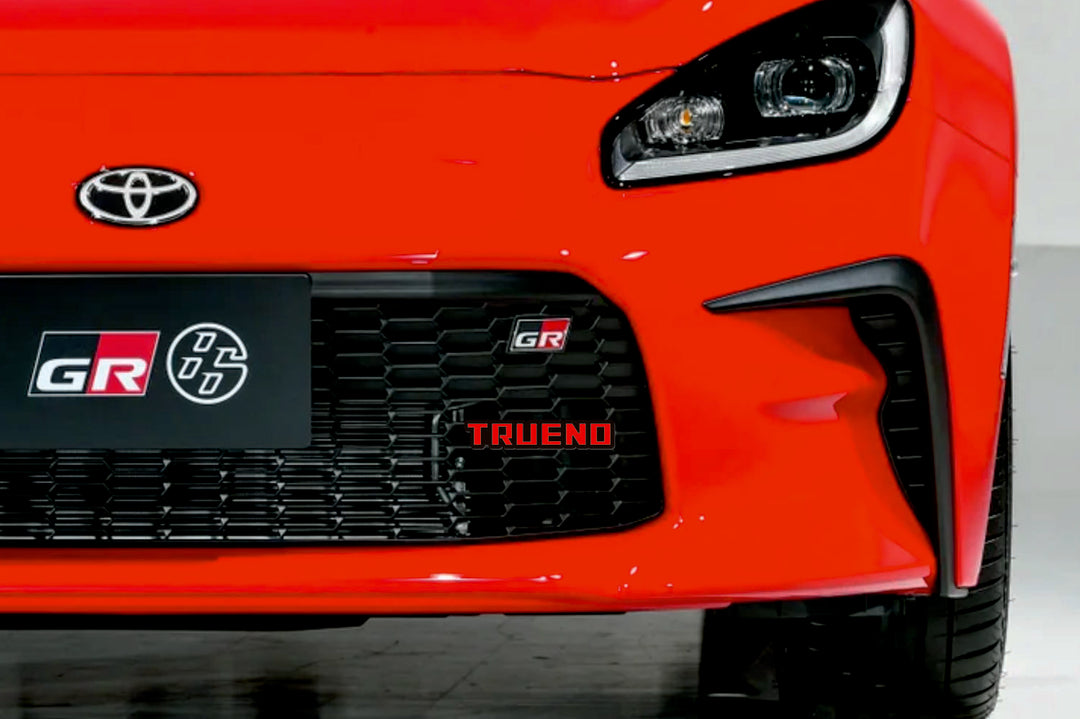 Toyota GR86 2021+ Radiator grille emblem with Trueno logo