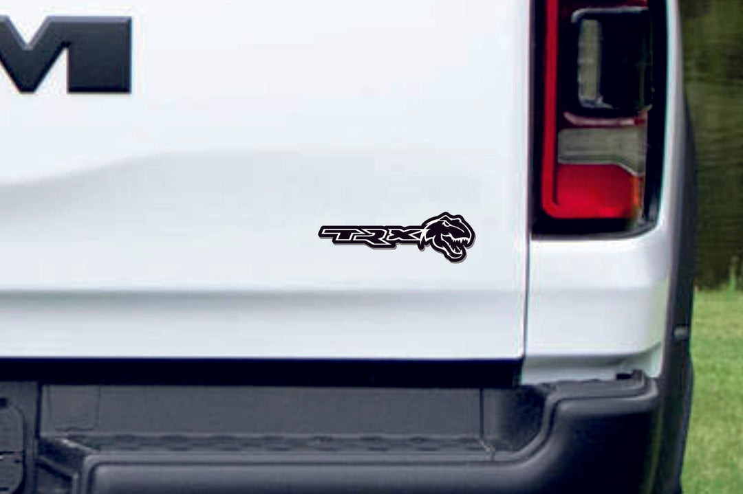 Dodge Emblem & Badge Set - Grille and Tailgate TRX + Tirex logo (Type 2) Dodge emblems decoinfabric