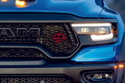 Dodge Illuminated LED Radiator Grille Emblems and Badges with TRX Head logo Dodge Led emblems decoinfabric