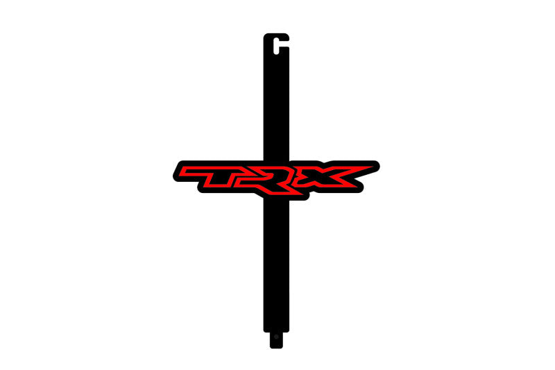 Car Show Stainless Steel Hood Prop with TRX (type 1) Logo