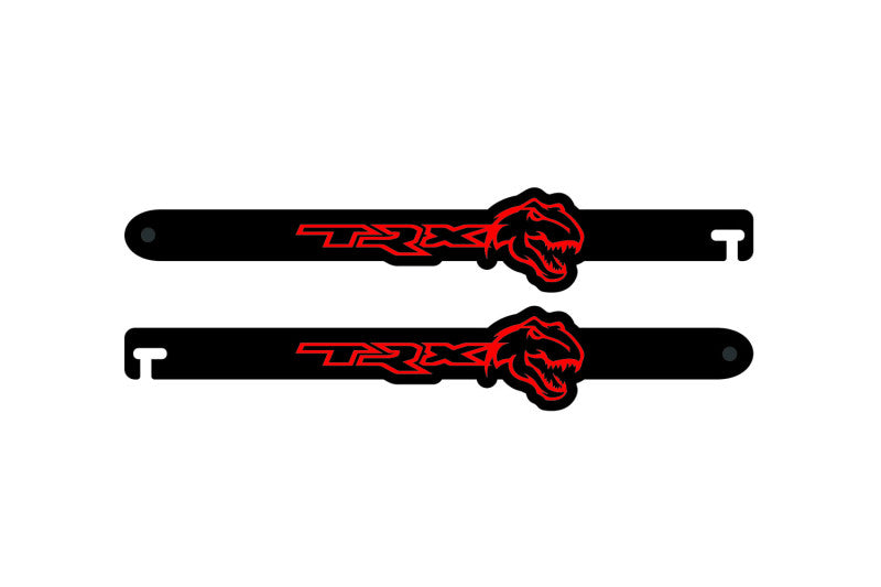 Custom Car Show Door Props TRX + Head (type 1) Logo Stainless Steel Car Show Stainless Steel Door Props decoinfabric