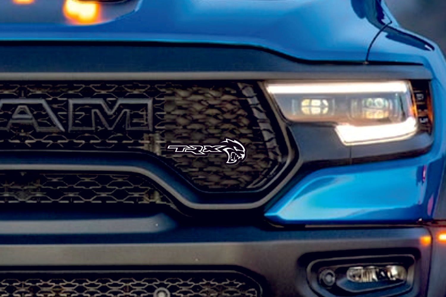 Dodge Emblem & Badge Set - Grille and Tailgate TRX + Hellcat logo