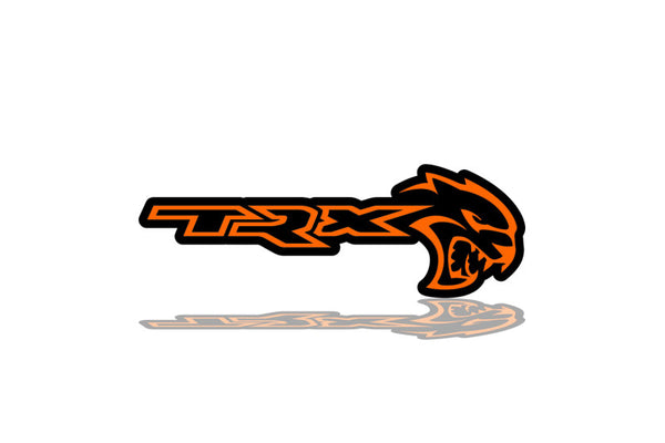 DODGE Radiator grille emblem with TRX + Hellcat logo