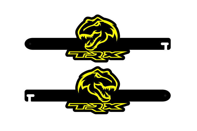 Custom Car Show Door Props TRX + Head (type 2) Logo Stainless Steel