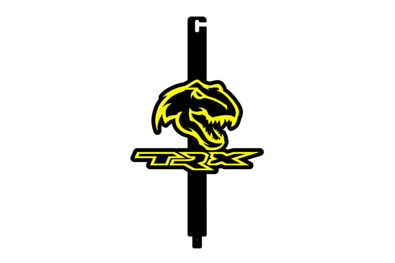 Car Show Stainless Steel Hood Prop with TRX (type 3) Logo