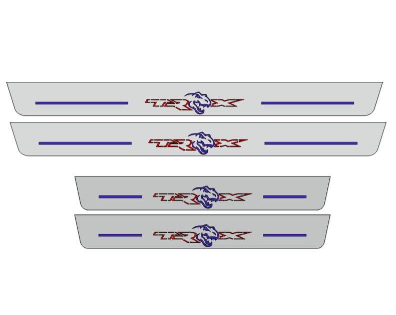 RAM 2500 V 2019+ Door Sill Led Plate With TRX Logo (Type 1) RamLed Door Sills opdesign
