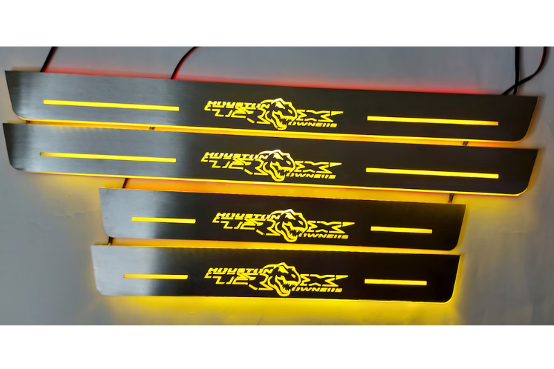Dodge Ram V Led Door Sills With Houston Owners TRX Logo - decoinfabric