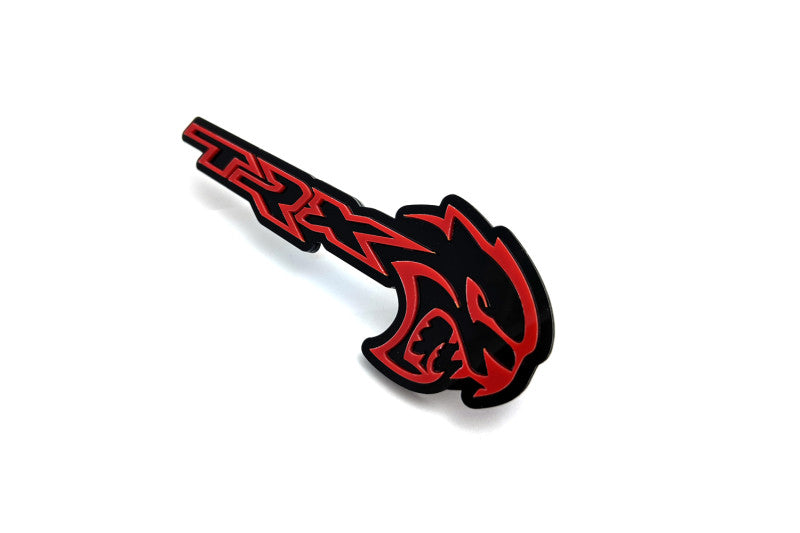 DODGE Radiator grille emblem with TRX + Hellcat logo Dodge emblems decoinfabric