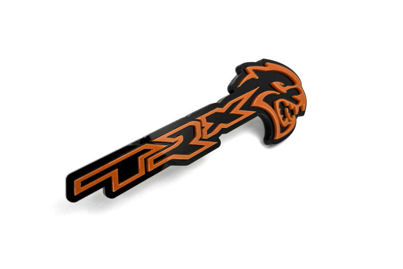 DODGE Radiator grille emblem with TRX + Hellcat logo Dodge emblems decoinfabric