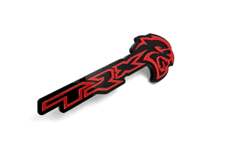 DODGE Radiator grille emblem with TRX + Hellcat logo Dodge emblems decoinfabric