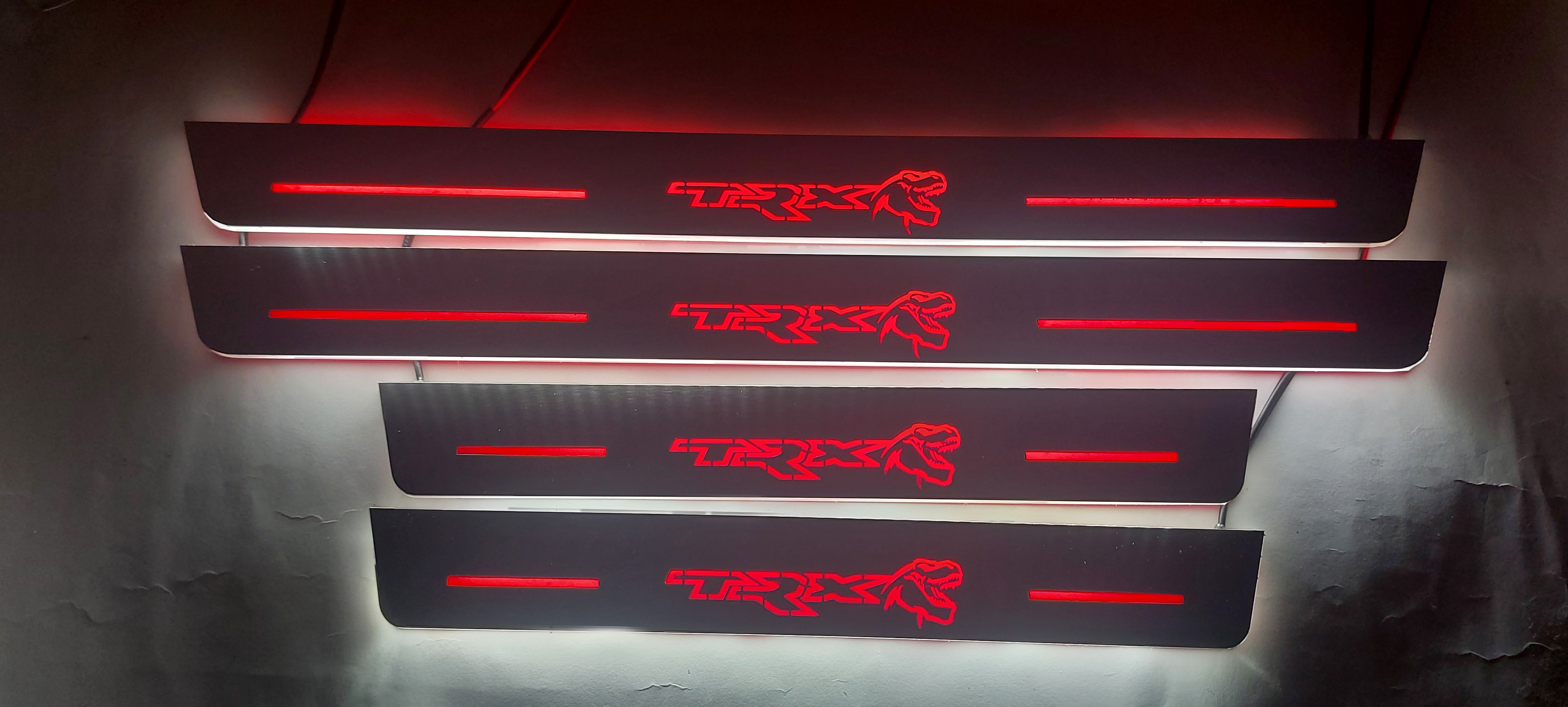Dodge Ram V Led Door Sills With TRX Logo (Type 2) - decoinfabric