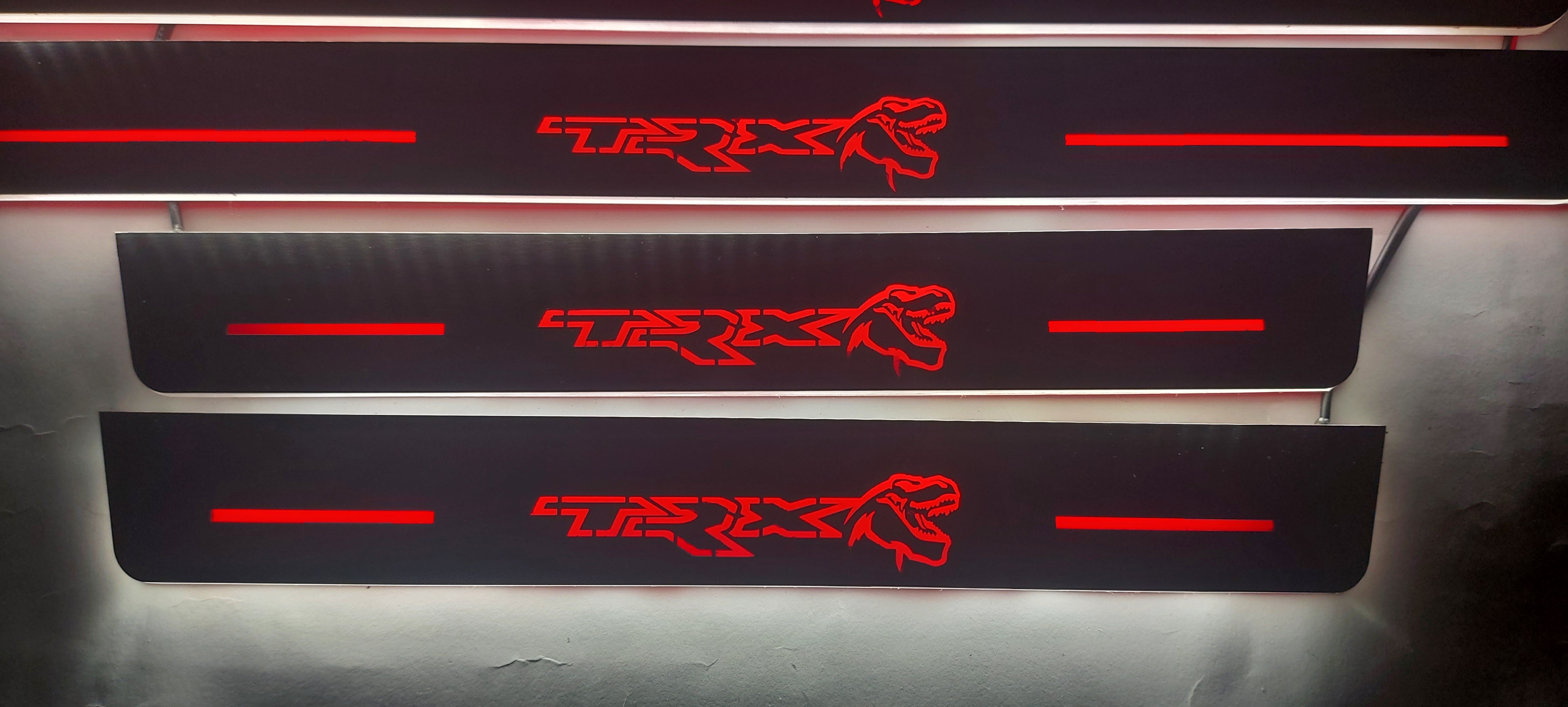 RAM 2500 V 2019+ Door Sill Led Plate With TRX Logo (Type 2) RamLed Door Sills opdesign